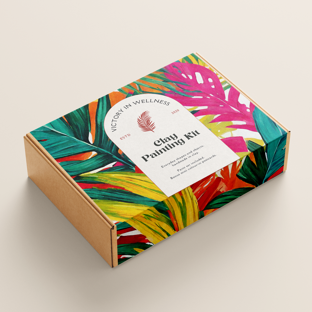 Palm Leaf Paint By Numbers Kit - DIY Nature Art for Adults and Kids, Easy-to-Follow Painting Kit with Numbered Canvas, High Quality Paints, Relaxing and Fun Activity | by Victory In Wellness